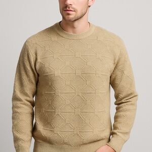 Vintage John Weitz Textured Knit Sweater – Made in USA – Size M, fisherman style